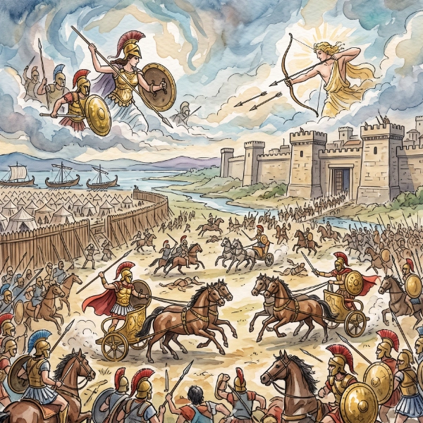 Okładka lektury – Iliada
